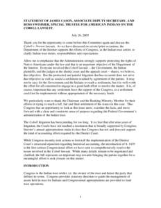 Aboriginal title in the United States / Bureau of Indian Affairs / Dawes Act / United States Department of the Interior / Fund accounting / Ross Swimmer / Generally Accepted Accounting Principles / Trust law / Accountancy / Law / Cobell v. Salazar / Lawsuits