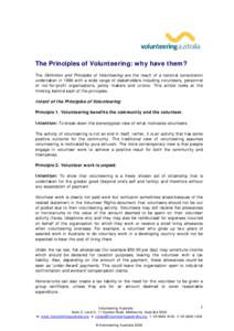 Microsoft Word - The Intent of the Principles of Volunteering