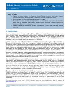 Microsoft Word - OCHA Sudan Weekly Humanitarian Bulletin[removed]September.doc