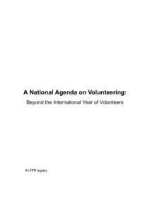 Activism / Sociology / Giving / Public administration / Volunteering / Australian Volunteers International / Virtual volunteering / International Year of Volunteers Plus 10 / Philanthropy / Civil society / Volunteerism