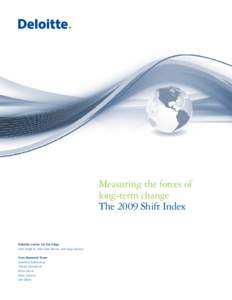 The Big Shift: Measuring the forces of deep change, 2009 SHIFT Index