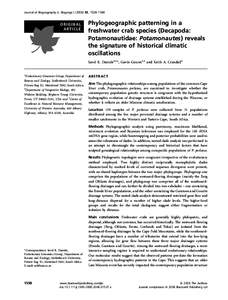 Classical genetics / Gourits River / Potamonautes / Haplotype / Olifants River / Biology / Breede River / Philosophy of biology / Geography of Africa / Potamoidea / Population genetics / Genetic genealogy