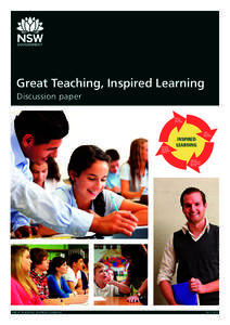 Great Teaching, Inspired Learning Discussion paper INITIAL TEACHER EDUCATION