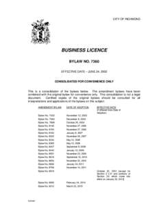 Microsoft Word - CITYHALL-#v1-Division_1_-_Business_Licence__Bylaw_7360_-_2002___Consolidation_-_March_23__2015_.DOC