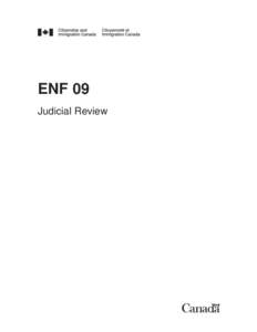 ENF 09 Judicial Review ENF 9 Judicial Review Updates to chapter........................................................................................................................................ 3 1.