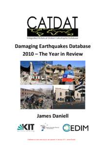    Damaging Earthquakes Database  2010 – The Year in Review   