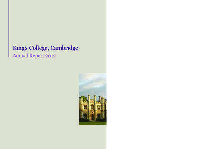 King’s College, Cambridge Annual Report 2012