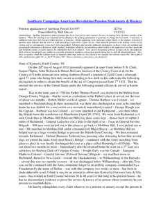 Southern Campaign American Revolution Pension Statements & Rosters Pension application of Ambrose Powell S14197 Transcribed by Will Graves f25VA[removed]