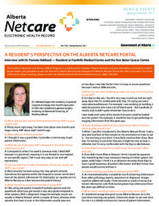 Health informatics / International standards / Telehealth / Alberta Netcare / Electronic health record / Electronic medical record / Personal health record / University of Alberta / Alberta / Health / Medicine / Medical informatics