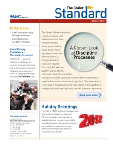 .on.ca Winter 2012 In this issue: • Trade Associations Help Educate Consumers
