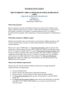 Knowledge / Burkina Faso / Economic Community of West African States / French West Africa / Republics / Fulbright Program / Professor / Doctorate / Doctor of Philosophy / Education / Academia / Titles