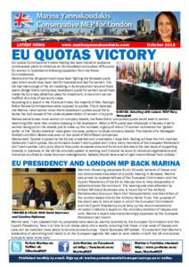 LATEST NEWS  www.marinayannakoudakis.com October 2012