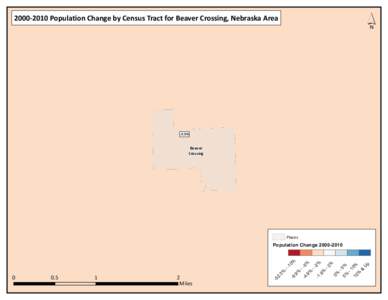 ´  [removed]Population Change by Census Tract for Beaver Crossing, Nebraska Area -2.5%