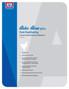 An Aviagen Brand  Fast-Feathering Parent Stock Performance Objectives June 2011