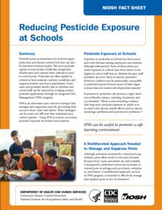 Reducing Pesticide Exposure at Schools