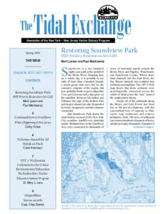 The  Tidal Exchange Newsletter of the New York ~ New Jersey Harbor Estuary Program