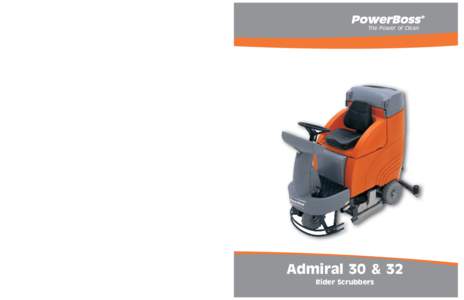 The Power of Clean  Specifications Admiral 30 Cylindrical