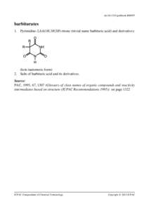 IUPAC Gold Book - barbiturates