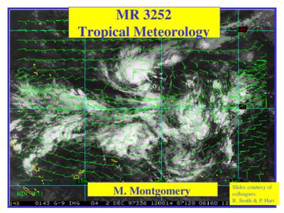 MR 3252 Tropical Meteorology M. Montgomery  Slides courtesy of