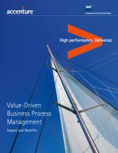 Value-Driven Business Process Management Impact and Benefits  Foreword