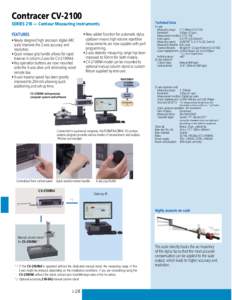 Contracer CVTechnical Data SERIES 218 — Contour Measuring Instruments FEATURES