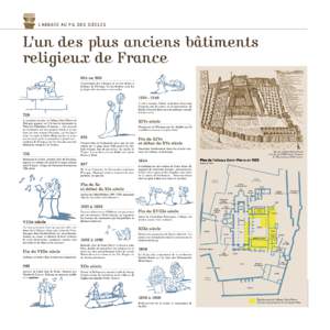 L’A BBAY E AU F IL DE S SIÈCL E S  L’un des plus anciens bâtiments religieux de France 864 ou 866 Translation des reliques de sainte Reine à