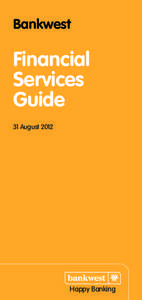 Bankwest  Financial Services Guide 31 August 2012