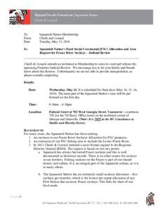 Squamish Nation / Squamish people / Sockeye salmon / Musqueam Indian Band / First Nations / Coast Salish peoples / Direct Factory Outlets / Fish / Squamish / Salmon