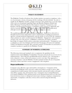 Microsoft Word - Hekhsher Tzedek Policy Statement and Working Guidelines_PUBLIC VERSION_draft2