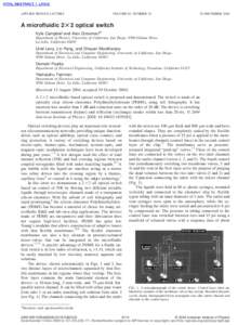 APPLIED PHYSICS LETTERS  VOLUME 85, NUMBER[removed]DECEMBER 2004