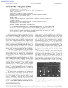 Technology / Silicones / Biotechnology / Chemistry / Polydimethylsiloxane / Lab-on-a-chip / Valve / Network switch / Microfluidics / Nanotechnology / Materials science