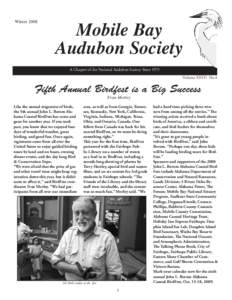 Winter[removed]Mobile Bay Audubon Society A Chapter of the National Audubon Society Since 1971 Volume XXVII No.4