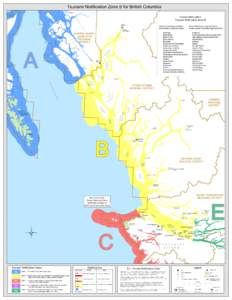 Tsunami Notification Zone B for Brish Columbia
