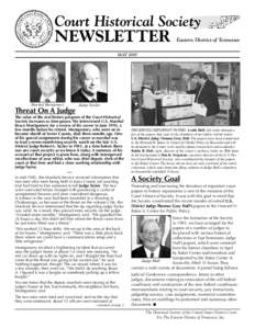 Court Historical Society  Newsletter Eastern District of Tennessee