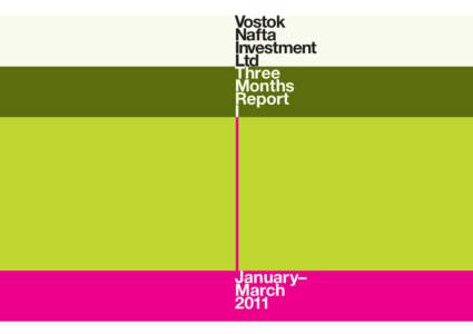 Vostok Nafta Investment Ltd Three Months