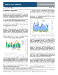 Economic Research Published by Raymond James & Associates Scott J. Brown, Ph.D., (,  May 16, 2014 Monthly Economic Outlook ______________________________________________________