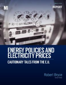 Energy Policies and Electricity Prices | Cautionary Tales from the E.U.  March 2016 REPORT