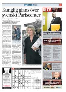 FLER NYHETER PÅ: WWW.DI.SE · DITV  DAGENS INDUSTRI · ONSDAG 17 OKTOBER