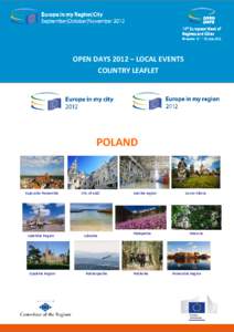 OPEN DAYS 2012 – LOCAL EVENTS COUNTRY LEAFLET POLAND  Kujawsko-Pomorskie