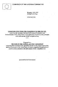 COMMISSION OF THE EUROPEAN COMMUNITIES  Brussels, [removed]COM[removed]final[removed]CNS)