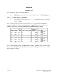 Microsoft Word - 2H Appendix 2H Equipment List.DOC