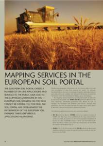 MAPPING SERVICES IN THE EUROPEAN SOIL PORTAL
