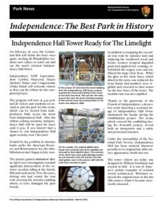 National Park Service U.S. Department of the Interior Park News  Independence: The Best Park in History