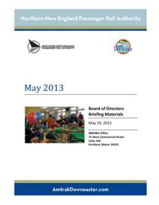May[removed]Board of Directors Briefing Materials May 29, 2013 NNEPRA Office