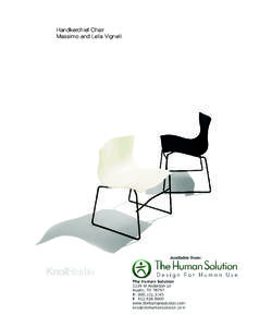 Communication design / ANY / Knoll / Chair / Massimo Vignelli / Design / Visual arts