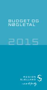 BUDGET OG NØGLETAL 2015  BUDGE T