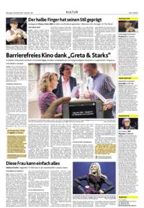 KULTUR  Dienstag, 4. November 2014 · Nummer 256 Seite 11 ABCDE