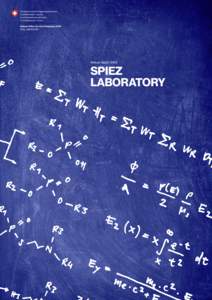 Annual report[removed]SPIEZ LABORATORY  Production