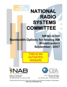 Technology / HD Radio / AMAX / AM broadcasting / National Radio Systems Committee / In-band on-channel / Spectral mask / Medium wave / Radio broadcasting / Broadcast engineering / Electronic engineering / Broadcasting