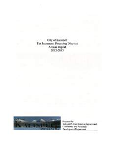 Tax increment financing / Taxation / Montana / Urban renewal / Kalispell City Airport / Redevelopment / Kalispell /  Montana / Human geography / Urban studies and planning / Government / Public finance